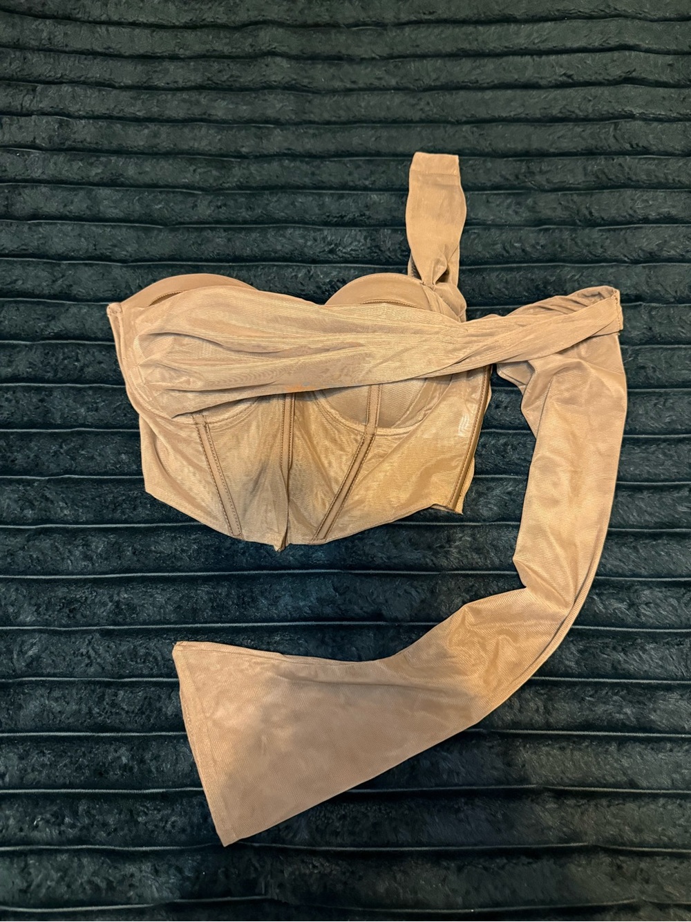 Oh Polly Brown Corset Top